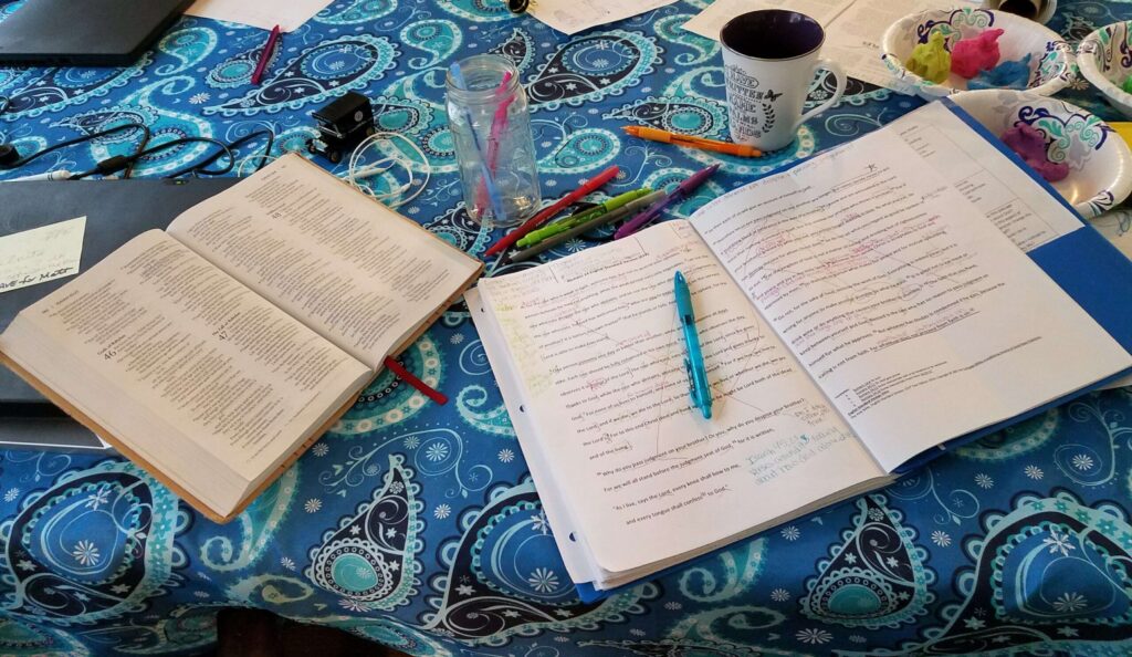 a busy mom's Bible and Bible examination notes